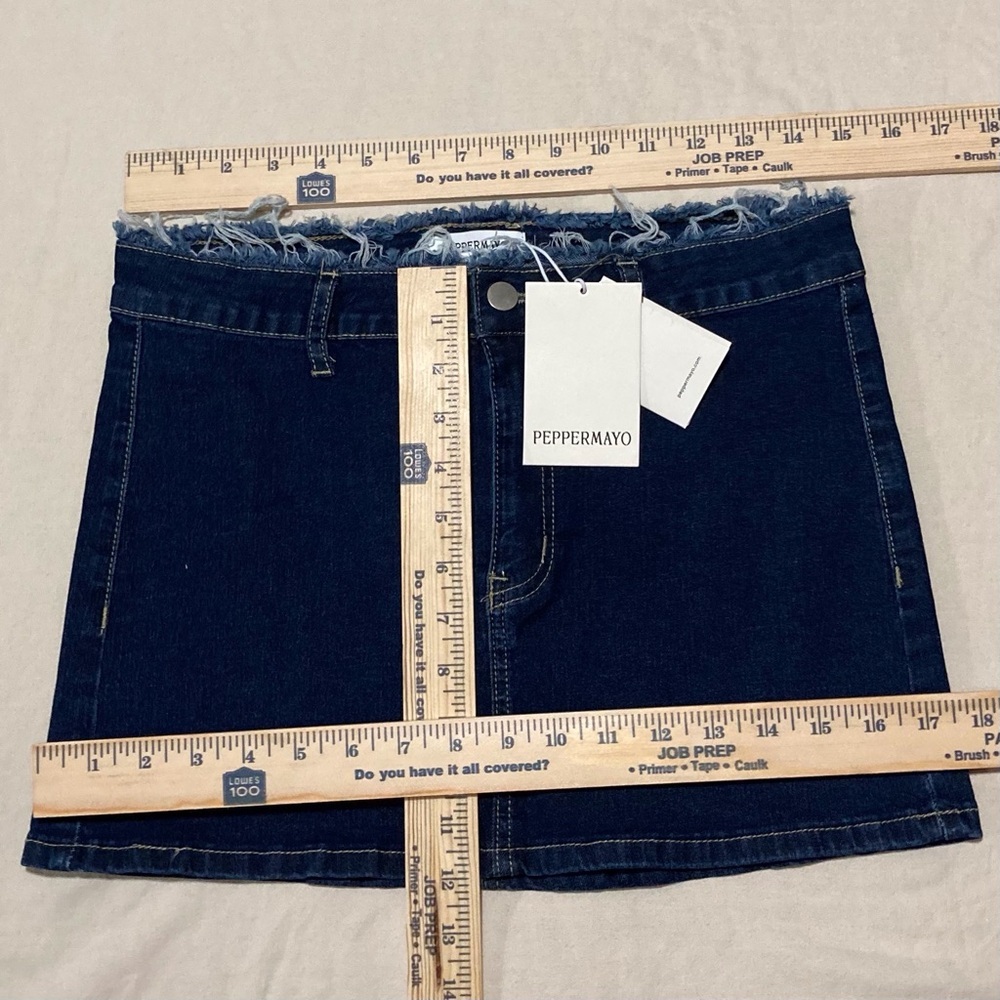 Peppermayo Kirryn Micro Mini Denim Skirt - Picture 2 of 8